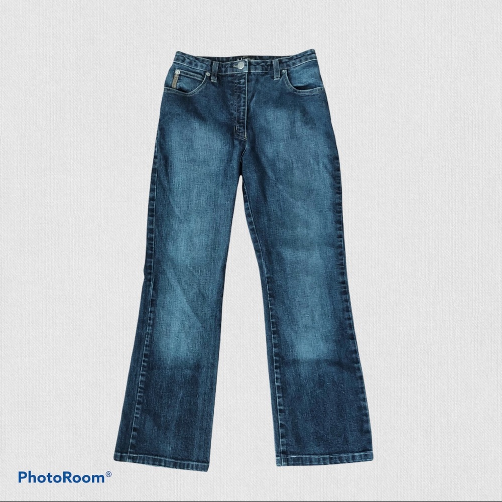 Armani Jeans Crop Straight Leg Dark Wash
